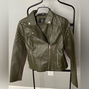 Olive green Moto jacket